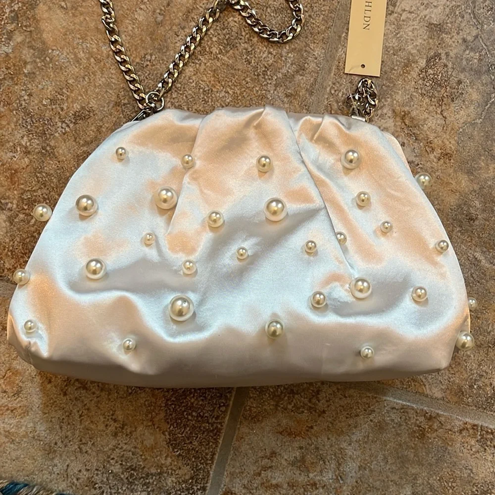 Anthropologie The Frankie Clutch: Pearl Edition NWT